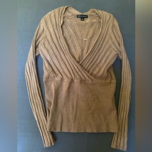 Y2K Vintage I.N.C International Concepts Brown/Taupe Blouse